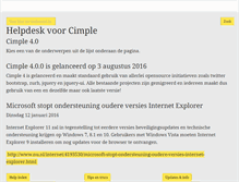 Tablet Screenshot of help.cimplecms.nl